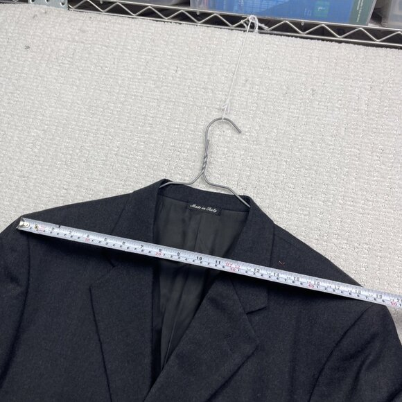 PAL ZILERI Blazer Mens 54R Dark Grey 100% Wool Super 100s Suit Jacket Italy Made - Picture 8 of 15